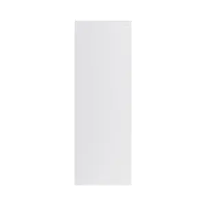 GoodHome Garcinia Integrated handle Gloss light grey Highline Cabinet door (W)250mm (H)715mm (T)19mm