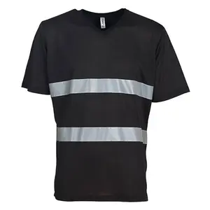 Yoko Mens Hi-Vis Lightweight V Neck T-Shirt