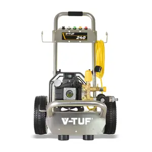 V-TUF 240T - 240v Compact, Industrial, Mobile Electric Pressure Washer - 1450psi, 100Bar, 12L/min (TOTAL STOP)