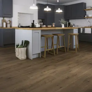 GoodHome Bicester Parquet look Oak effect Laminate Flooring, 1.85m²