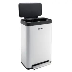 Cooks Professional Kitchen Pedal Bin Rubbish Waste Bin Recycling Wide Single Pedal 65L