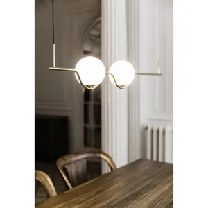 Luminosa Le Vita LED Pendant Gold 2x 6W 2700K