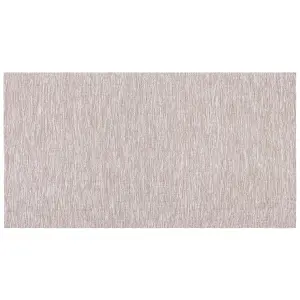 Cotton Area Rug 80 x 150 cm Beige DERINCE