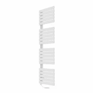 Right Radiators Prefilled Electric Heated Towel Rail Flat Panel Ladder Warmer Rads - 1800x500mm White