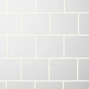 Spezzia White Gloss Ceramic Wall Tile Sample