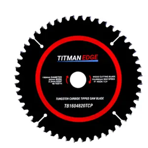 Titman Edge TCT Fine Finish Plunge Saw Blade 160mm x 20mm x 48 Tooth - TB1604820TCP