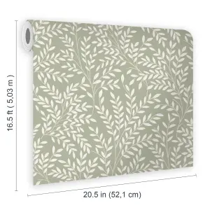 Superfresco Easy Green Leaves Textured Wallpaper