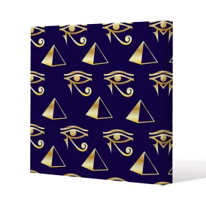 Gold Pyramid & Eye Of Horus (Canvas Print) / 101 x 101 x 4cm