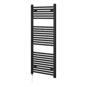 Triton Black Electric Heated Towel Rail - 1200x500mm