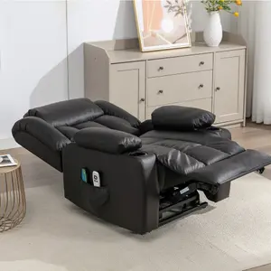 Sheridan Dual Motor Electric Riser Recliner with Massage and Heat - Brown