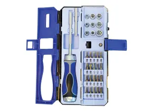 Faithfull Ratchet Screwdriver & Socket Set, 33 Piece FAISDSET33R