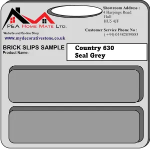 Brick Slip Samples - Country 630 Seal Grey