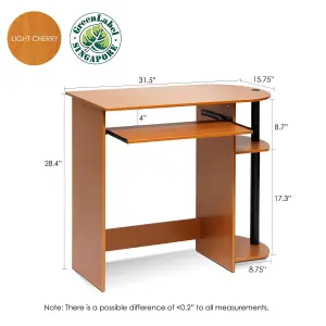 Furinno Easy Assembly Computer Desk, Light Cherry Home Decorations