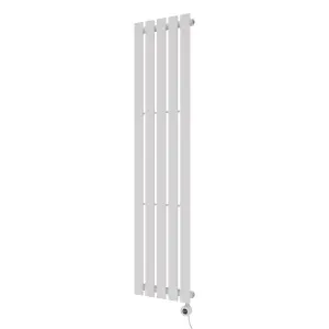 Agadon Lola Electric Designer Panel Radiator 1600 x 376 mm White - 700 W Smart Heating Element