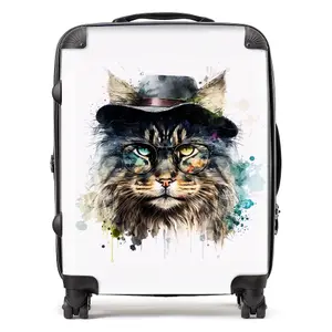 Norwegian Forest Cat Splashart Suitcase - Large