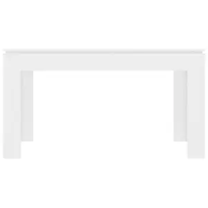 Aatos Dining Table Glossy white / Artisan Oak / 76cm H x 140cm W x 70cm D