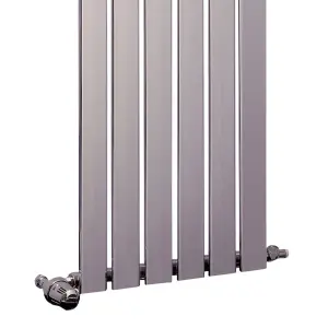 Ximax Vertirad HW1800480C Chrome Horizontal or vertical Designer 3182BTU Radiator, (W)480mm x (H)1800mm