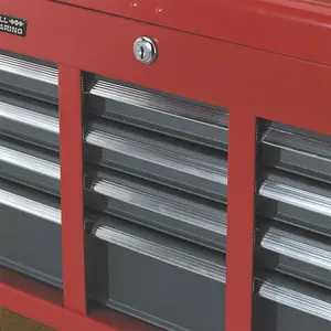 High Gloss Red 6 Drawer Tool Chest Storage Unit 600 x 260 x 340mm