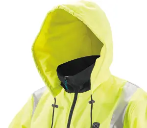 Makita DCJ206Z Hi Viz LXT 14.4v 18v Heated Jacket Extra Large XL + Battery