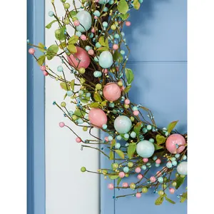 Faux Mistletoe 80cm Wreath