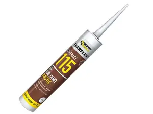 Everbuild 115 General Purpose Building Mastic Pointing Sealant Grey 310ml (Pack of 3)