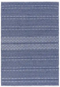 Blue Outdoor Rug, Geometric Stain-Resistant Rug For Patio Decks  2mm Modern Outdoor Area Rug-200cm X 290cm