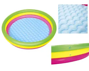 Inflatable Rainbow Paddling Swimming Pool For Children Bestway 51103 152x30cm