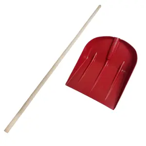 Snow Leaf Grass Shovel Scoop Remover Clearer Cleaning Extra Long Handle 1pc