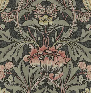 Acanthus Floral Vintage Peel and Stick Wallpaper