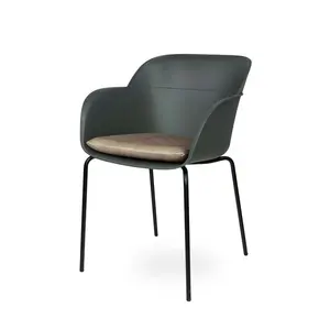 Liara Dining Chair Charcoal / Black