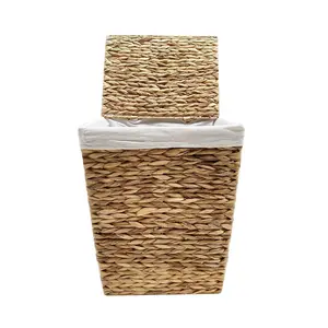 Wicker Laundry Basket 48cm H x 37cm W x 28cm D