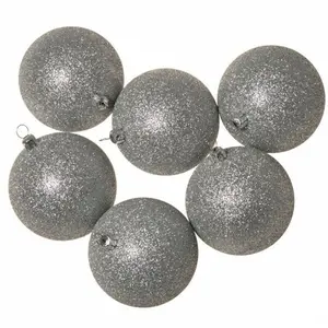 Xmas Bauble (Set of 6) Silver