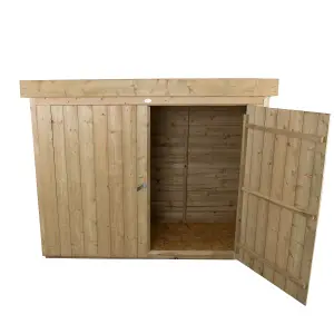 Forest Garden Natural timber Overlap Pent Garden storage 6x3 ft 1450mm 1950mm