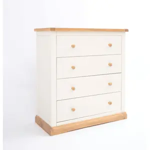 Trevi 4 Drawer Chest of Drawers Wood Knob