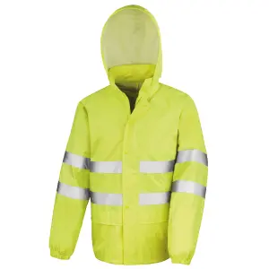 SAFE-GUARD by Result Unisex Adult Waterproof Hi-Vis Suit Fluro Yellow (S)