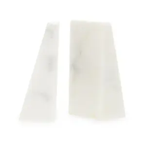 Maison by Premier Marris Set Of 2 White Marble Bookends