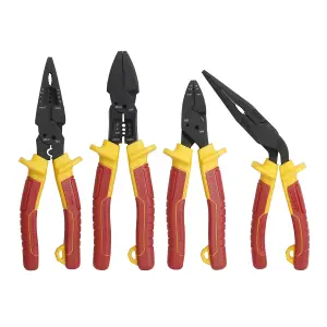 Erbauer 4 piece VDE pliers set E_PL11