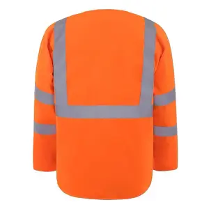 Yoko Mens Executive Hi-Vis Long Sleeve Safety Waistcoat