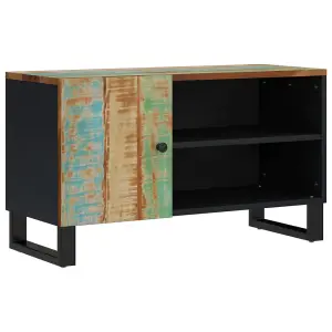 Berkfield TV Cabinet 80x33x46 cm Solid Wood Reclaimed&Engineered Wood