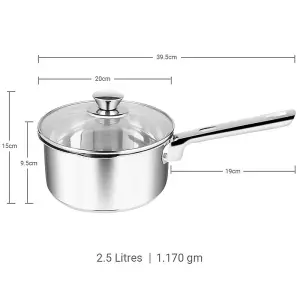 Penguin Home  Professional Induction-Safe Saucepan with Lid