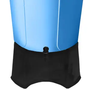 Large 210L Water Butt with Stand & Tap Garden Waterbutt Barrel Rain Water Collector - Blue Water Butt Kit