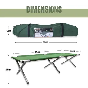 Milestone Camping Deluxe Folding Camping Bed