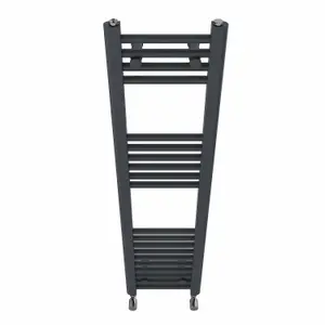 Rinse Straight Bathroom Heated Towel Rail Ladder Radiator Anthracite 1200x300mm