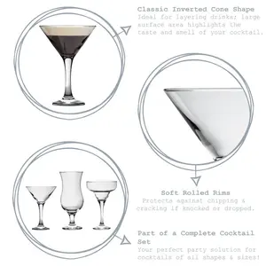 175ml Martini Glass Set (Set of 6)