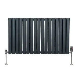 Oval Radiator - 600 x 1020mm - Anthracite