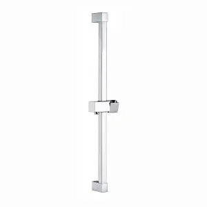 ENKI Chrome Square Stainless Steel Shower Slider Rail S18