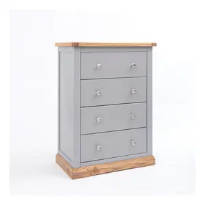 Biccari 4 Drawer Chest of Drawers Chrome Knob