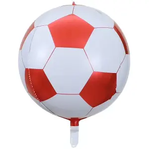 Realmax Football 4D Balloon Red/White (One Size)