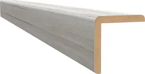 Corner Trim for Shiplap Wall Panels - Oak White - 2750mm x 24mm x 24mm - 10 Pack