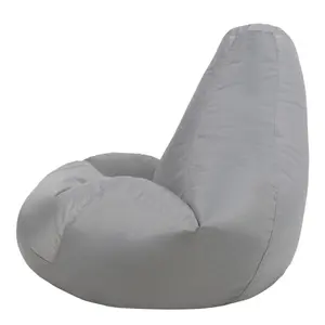 Veeva Recliner Indoor Outdoor Bean Bag Grey Bean Bag Chair